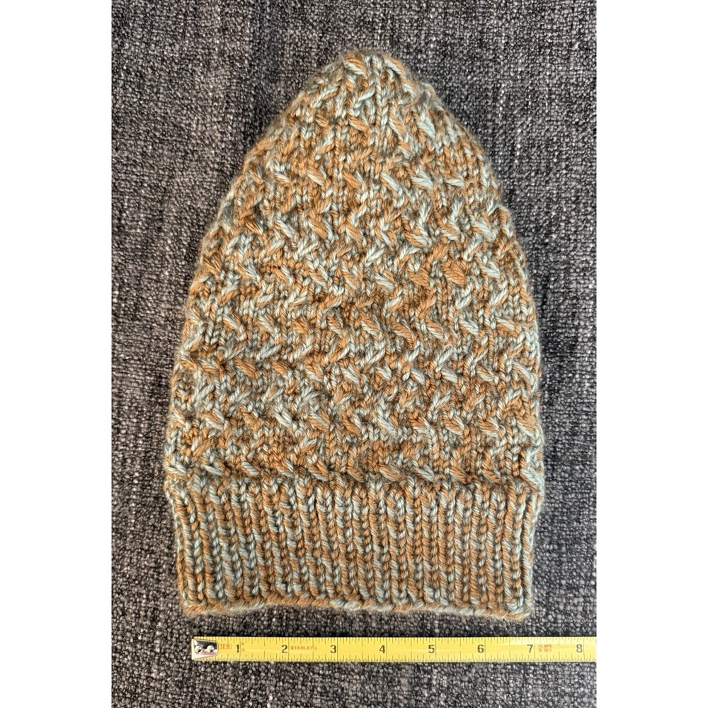 Handmade Sock Hat With Intricate Knitting